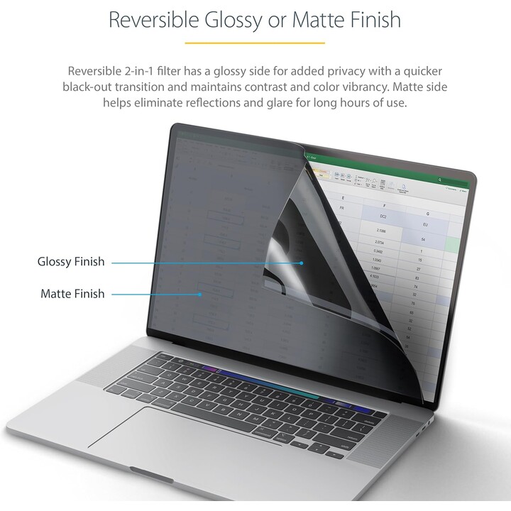 STARTECH.com 14LT-PRIVACY-SCREEN Filtre de confidentialité pour ordinateur portable 14in 16:9 Noir