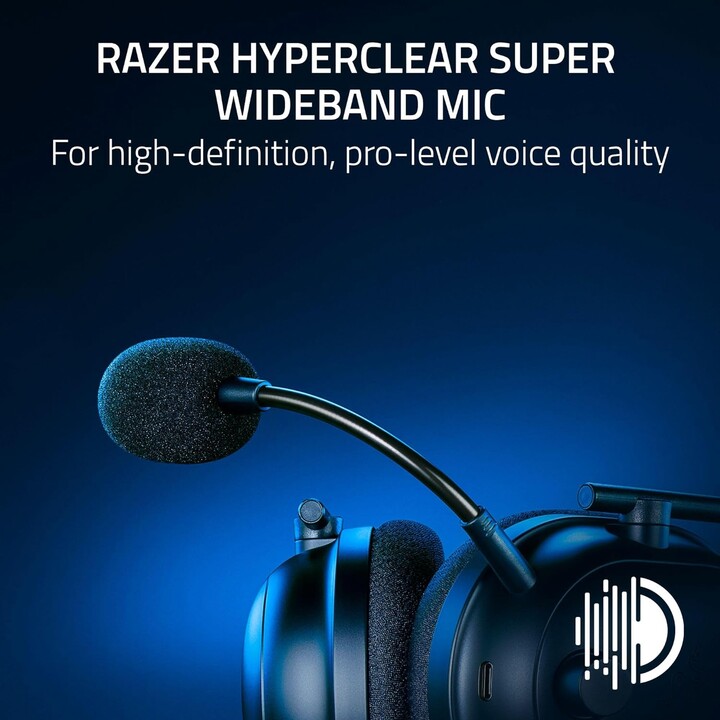 Razer Blackshark V2 Pro per cuffie Playstation Fascia per capelli wireless Gioco USB tipo C Bluetooth Nero