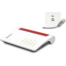 AVM FRITZ Box 7510 Wi-Fi 6 WLAN Mesh Router ADSL VDSL, IEEE 802.11g, n, ax Base DECT per 6 portatili (20002983)