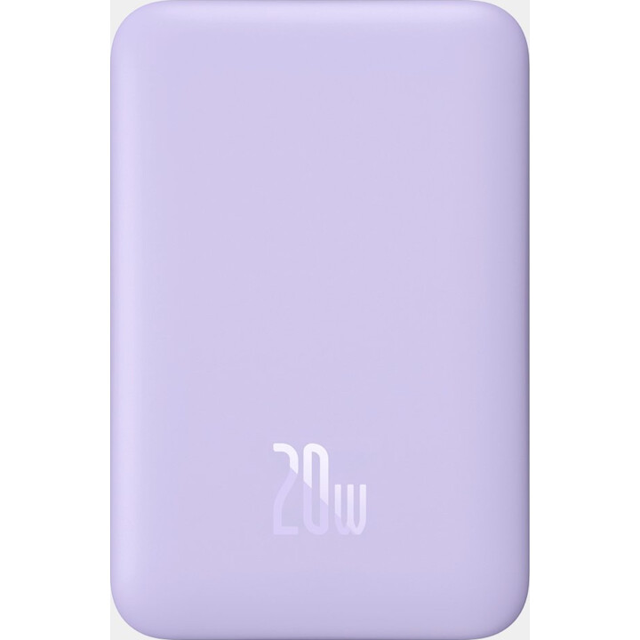 Baseus Power Bank Mini 5000mAh compatibile MagSafe Viola - Ricarica rapida 20W e cavo di tipo C inclusi