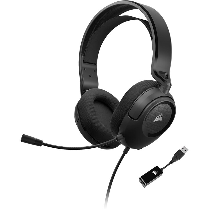 Fones de ouvido multiplataforma Corsair HS35 V2 Surround pretos Ca-9011386-eu