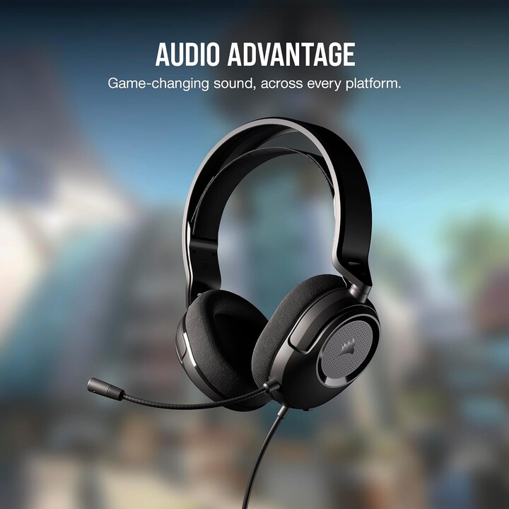 Fones de ouvido multiplataforma Corsair HS35 V2 Surround pretos Ca-9011386-eu