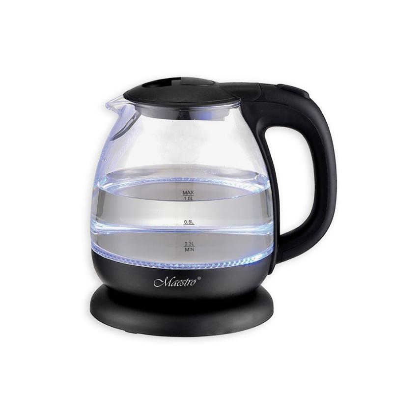 Feel-Maestro MR-055-BLACK tetera eléctrica 1 L Negro 1100 W