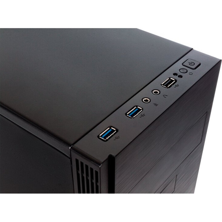 Case mid-tower/micro-ATX Unyka grigio Rain evo con sorgente USB 3.0 nera