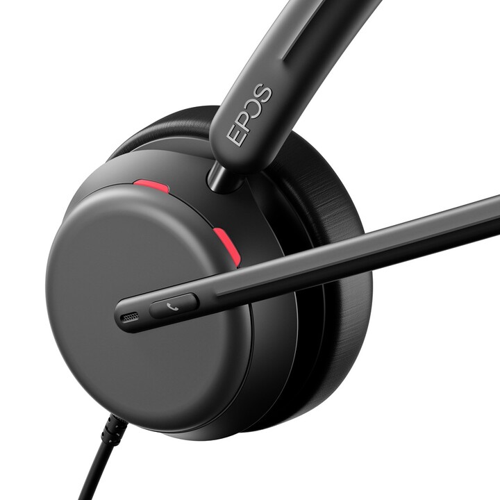 EPOS Impact 860 ANC - Auriculares dobles con cancelación de ruido de alto rendimiento, audio de banda súper ancha, conectividad