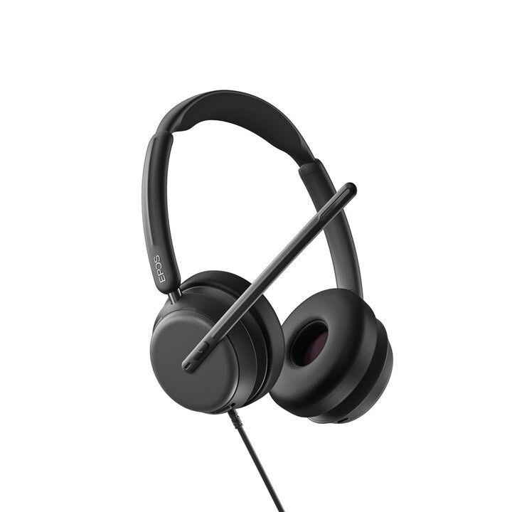 EPOS Impact 860 ANC - Auriculares dobles con cancelación de ruido de alto rendimiento, audio de banda súper ancha, conectividad