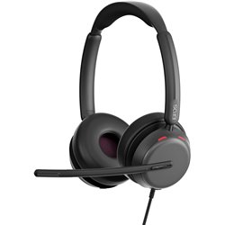 EPOS Impact 860 ANC - Casque double oreillette à réduction de bruit haute performance, audio super large bande, connectivité USB