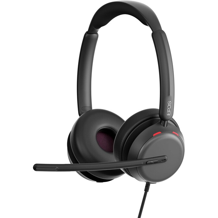 EPOS Impact 860 ANC - Auriculares dobles con cancelación de ruido de alto rendimiento, audio de banda súper ancha, conectividad 