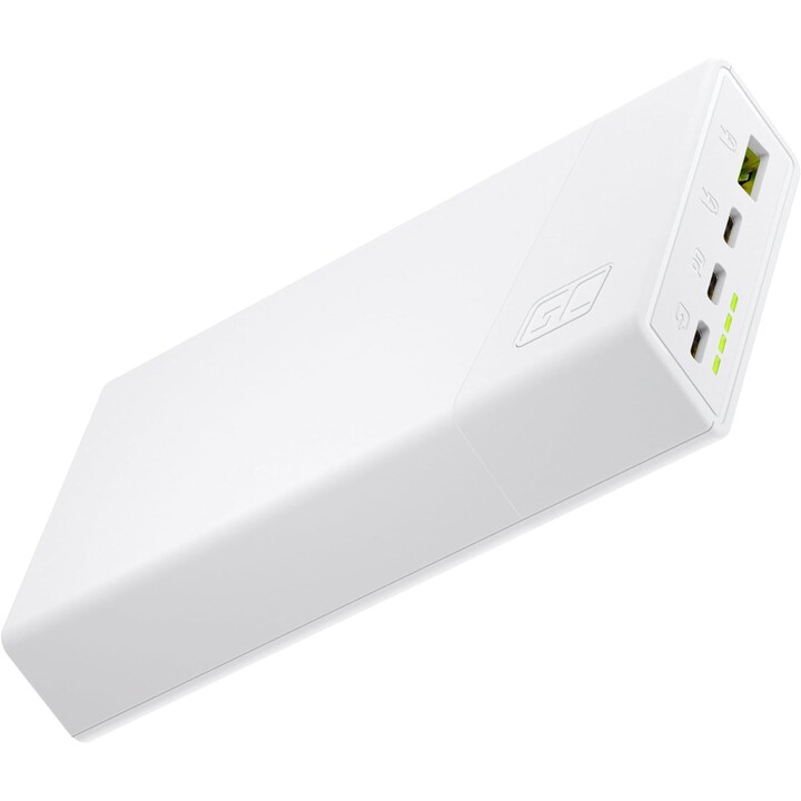 Bateria externa Green Cell PBGC03SW Polímero de lítio 20000 mAh Branco