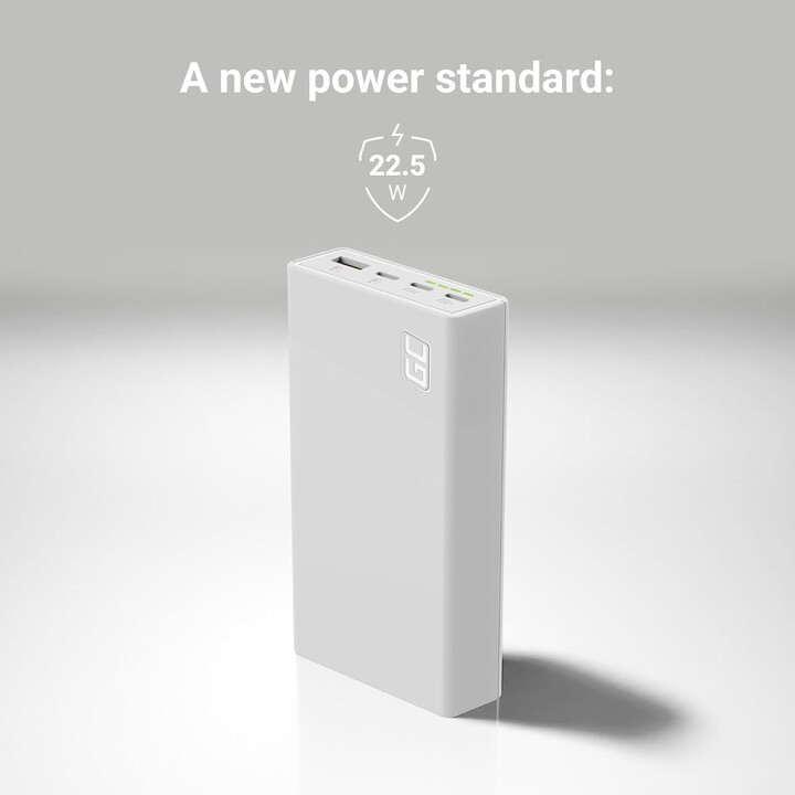 Green Cell PBGC03SW batería externa Polímero de litio 20000 mAh Blanco