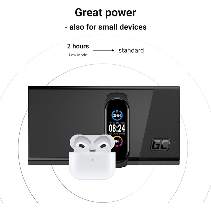 Green Cell GC PowerPlay 20S Power Bank 20000mAh 22,5W PD USB C con ricarica rapida