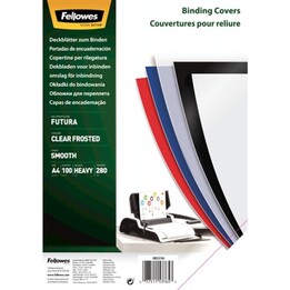 Fellowes Couvertures en polypropylène 5376503/ A4/ 300 microns/ 100 unités/ Transparent