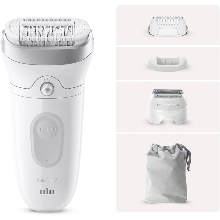 Braun Silk Epil Series 7 Epilierer 7-041/ Mit Akku/ 5 Zubehörteile
