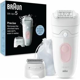 Épilateur Braun Silk Epil Series 5 5-030/ Avec batterie/ 4 accessoires