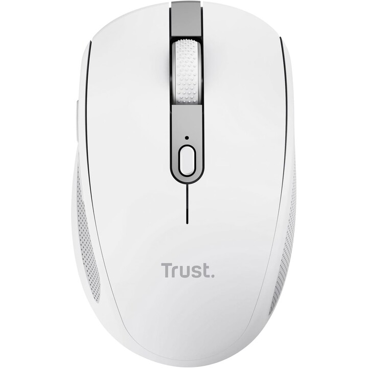 Trust Ozaa Compact Wireless Bluetooth Mouse/ Rechargeable Battery/ Up to 3200 DPI/ White