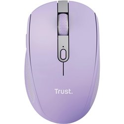 Trust Ozaa Mouse Bluetooth sem fio compacto/bateria recarregável/até 3200 DPI/roxo