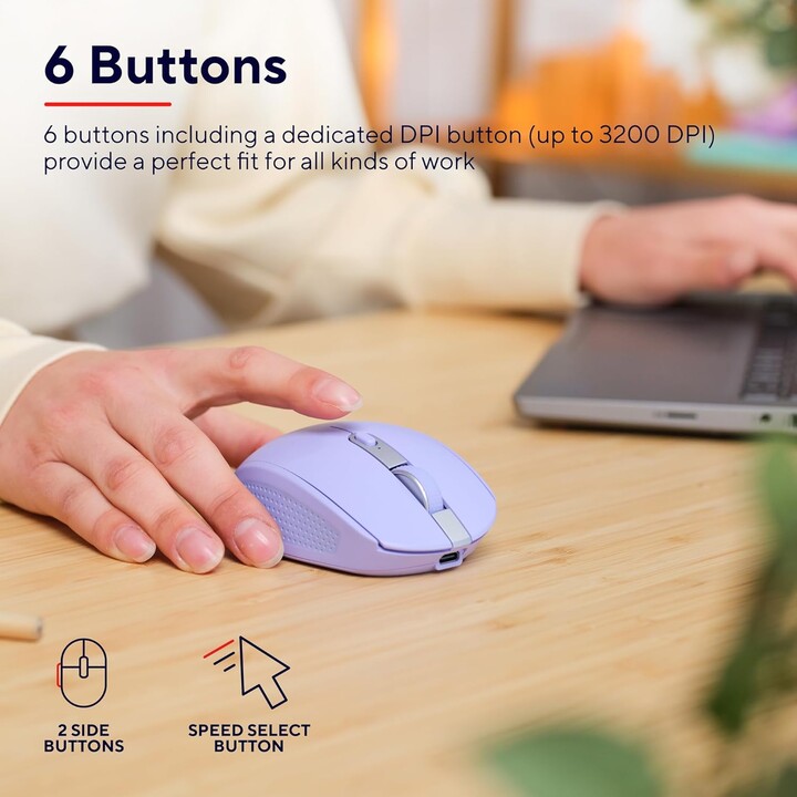 Trust Ozaa Compact mouse wireless Bluetooth viola