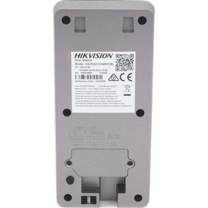 ESTACIÓN DE PUERTA WI-FI HIKVISION DS-KV6113-WPE1(C)/Superficie
