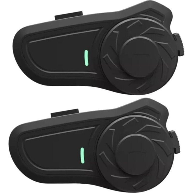 Hysnox X2 (Pack de 2) Bluetooth 5.0 Negro - Intercomunicador para Moto