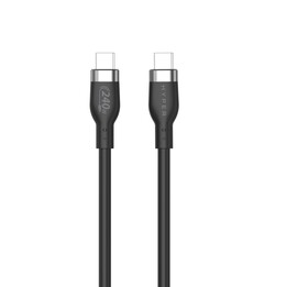 Cabo de carregamento Hyper® silicone USB-C para USB-C de 1 m (240 W, preto)