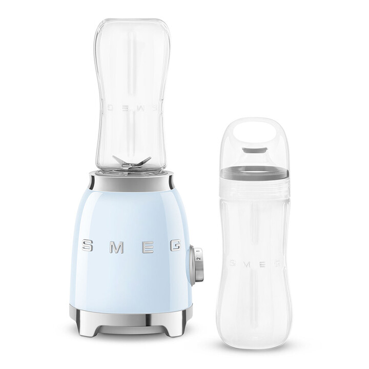 Mélangeur en verre Smeg style années 50 bleu pbf01pbeu