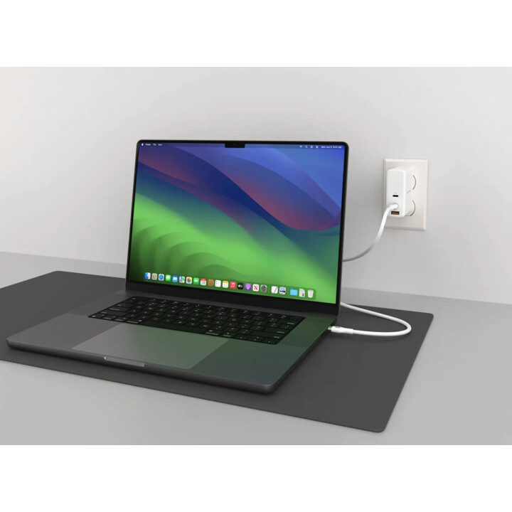 HyperJuice 240W Silicone USB-C to USB-C Cable (6ft/2m) - White