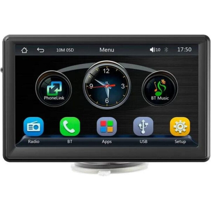 Universelles Multimedia-Radio fürs Auto, 7-Zoll-Videowiedergabe, kabelloses Carplay und Android Auto, Touchscreen