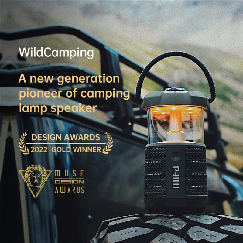 Mifa Wild Camping Bluetooth Linterna LED Negro - Altavoz portátil