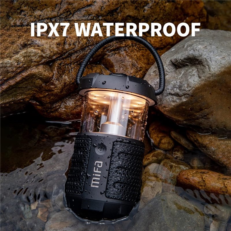 Mifa Wild Camping Bluetooth Linterna LED Negro - Altavoz portátil