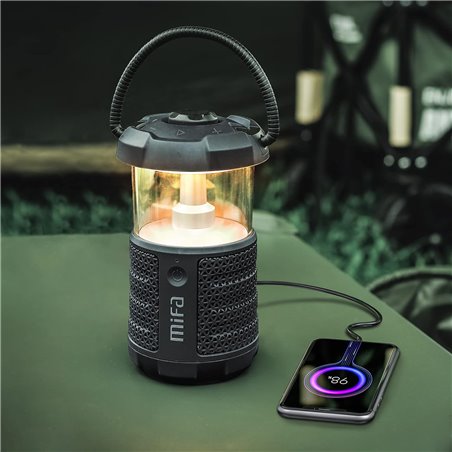 Mifa Wild Camping Bluetooth Linterna LED Negro - Altavoz portátil
