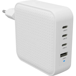 Hyper® HyperJuice® 100W USB-C GaN Travel Charger (3C+1A) - White