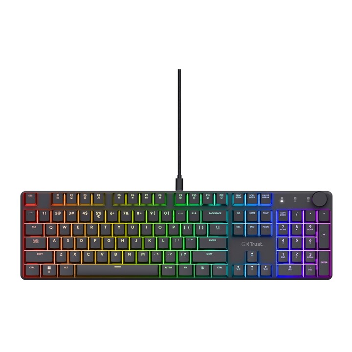 Trust GXT 866 TORIX Tastatur USB QWERTY US International Schwarz