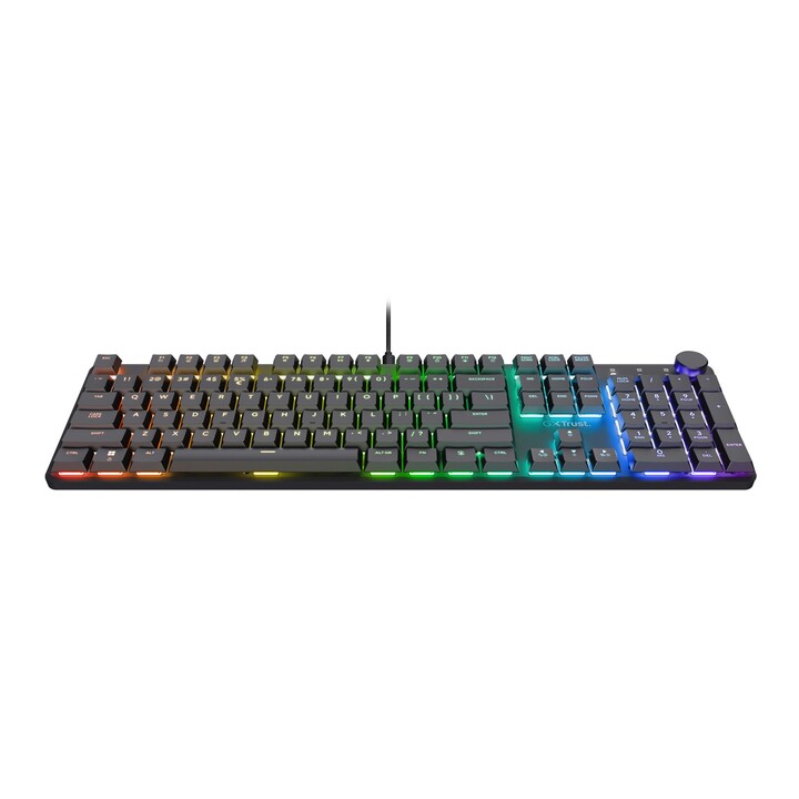 Trust GXT 866 TORIX Tastatur USB QWERTY US International Schwarz