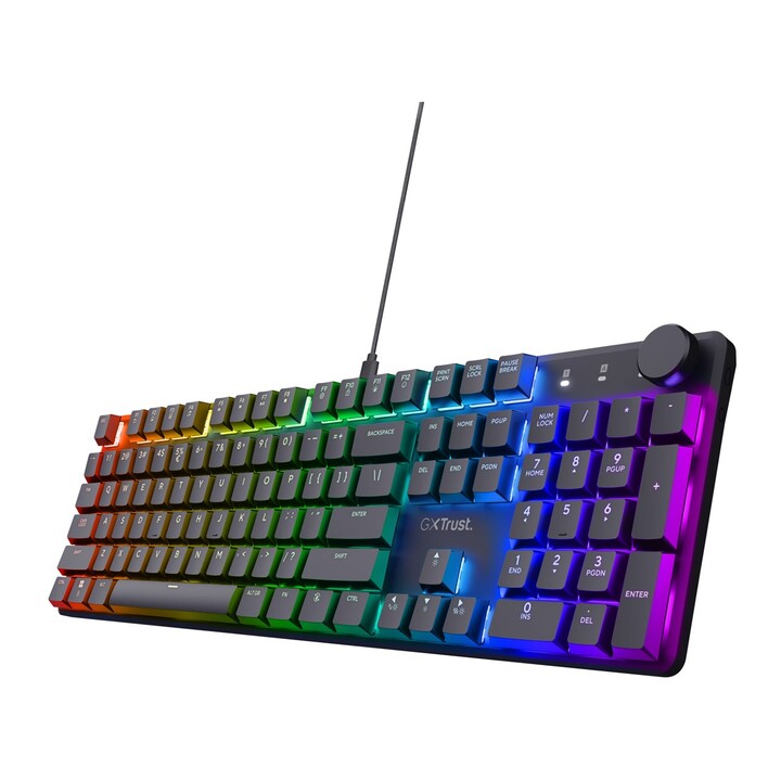 Trust GXT 866 TORIX Tastatur USB QWERTY US International Schwarz