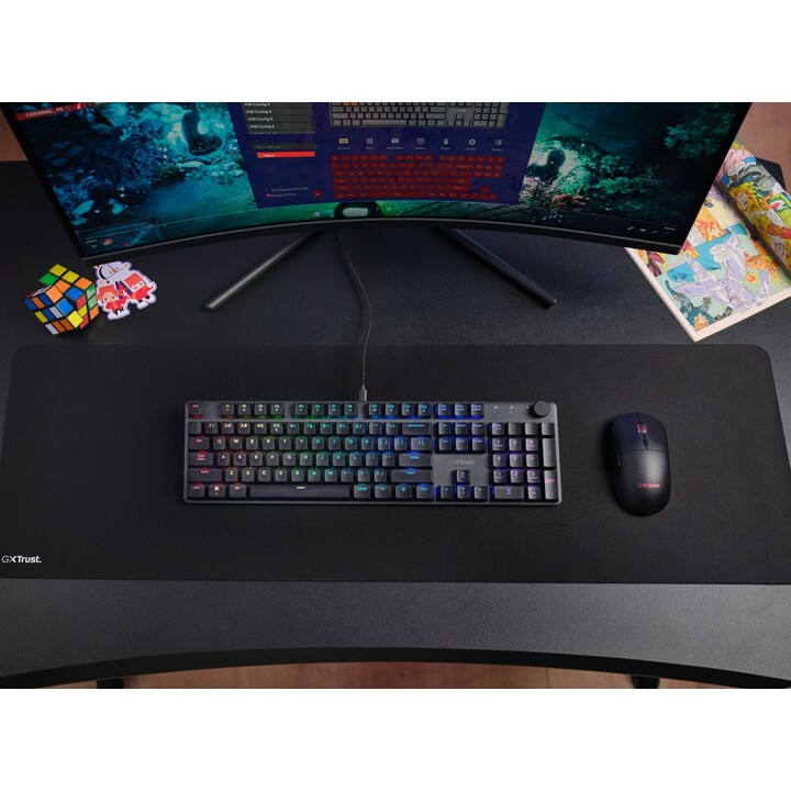 Trust GXT 866 TORIX Tastatur USB QWERTY US International Schwarz