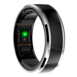 cool Anillo smart ring health 20mm Plata Negro