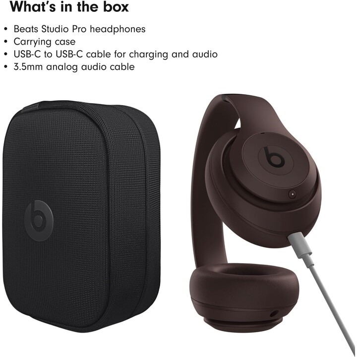 Beats Studio Pro avec microphone chocolat