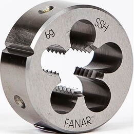 Fanar M24 x 3.00 high quality hand threading die DIN 22568 HSS800 material, Silver