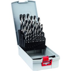 Juego de brocas helicoidales HSS BOSCH PointTeQ 1-13 mm en ProBox 25 piezas