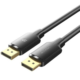 DisplayPort 1.2 4K-Kabel Vention HAKBL/ DisplayPort-Stecker – DisplayPort-Stecker/ 10 m/ Schwarz