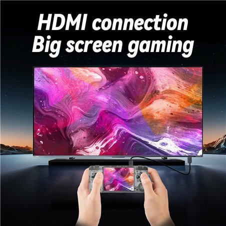 Consola portátil retro Anbernic RG28XX 64GB Preto Transparente