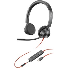 POLY Blackwire 3325 Casque stéréo USB-C +Prise 3,5 mm +Adaptateur USB-C/A