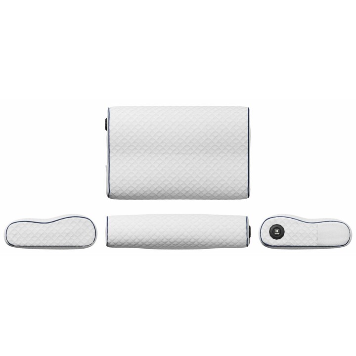 Tesla TSL-HC-HL60, Cojín Eléctrico Inteligente Smart Heating Pillow con Control de Calor y Tejido Suave, Blanco