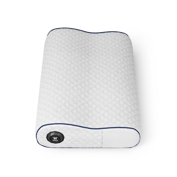 Tesla TSL-HC-HL60, Cojín Eléctrico Inteligente Smart Heating Pillow con Control de Calor y Tejido Suave, Blanco