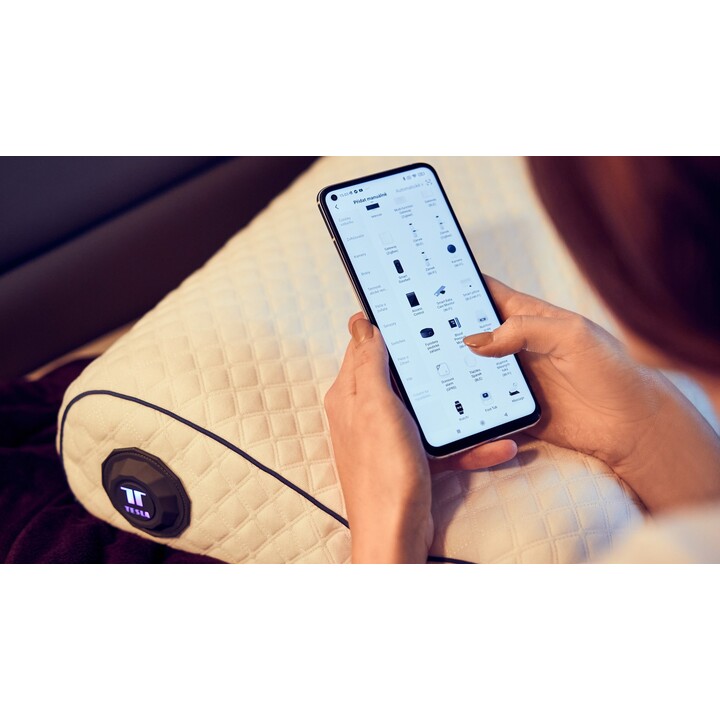Tesla TSL-HC-HL60, Cojín Eléctrico Inteligente Smart Heating Pillow con Control de Calor y Tejido Suave, Blanco