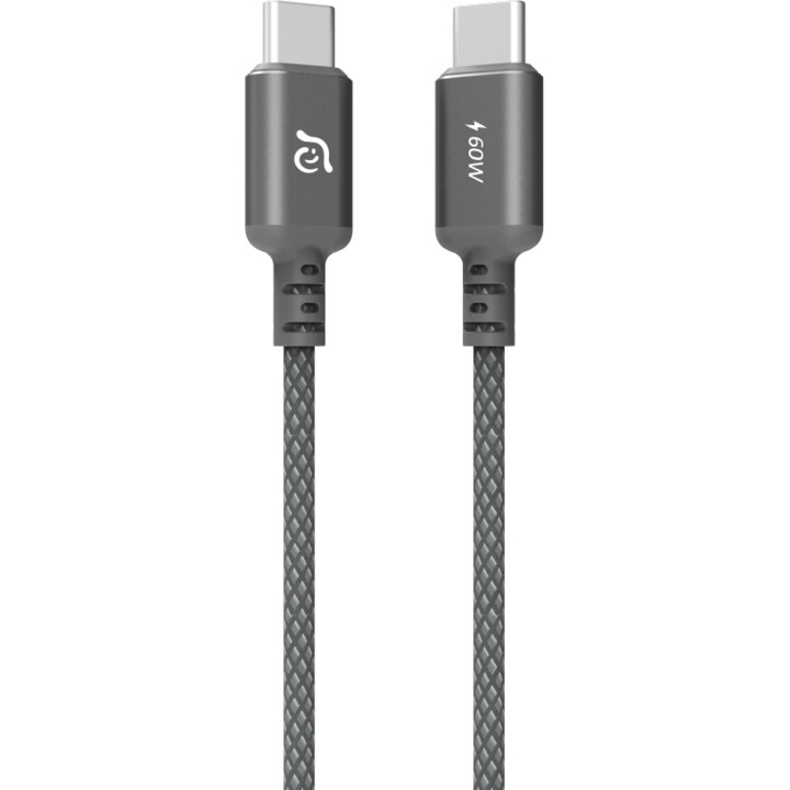 Cable adam usb-c macho / usb-c macho 60w magnetic black 1m