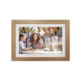 Portafoto Denver con FRAMEO 10.1" 16GB in legno chiaro