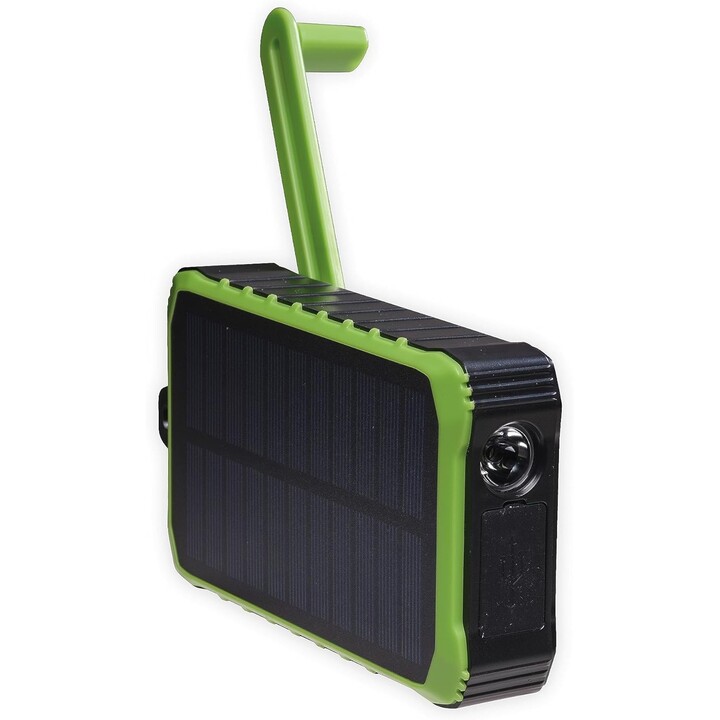 Banco de energia solar Denver PSO-10012 10000mAh com alça dínamo