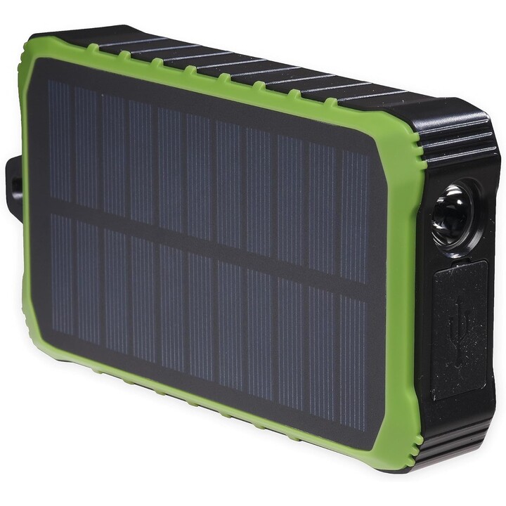 Banco de energia solar Denver PSO-10012 10000mAh com alça dínamo