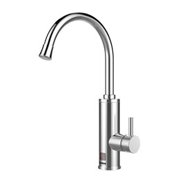 Noveen IWH850, Electric Instant Water Heater Tap with LED Display and Stainless Steel Design for Rapid Supply, Silver